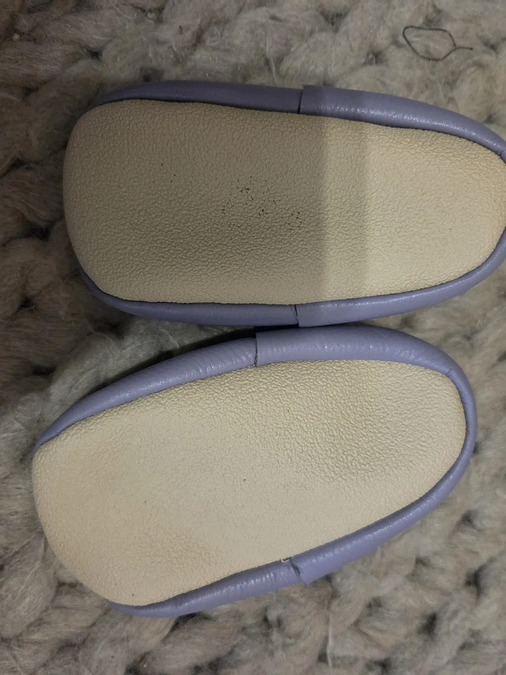 Lilac Baby Moccasin Shoes - Soft Sole